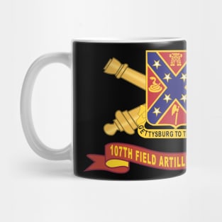 107th Field Artillery Regiment - DUI w Br - Ribbon X 300 Mug